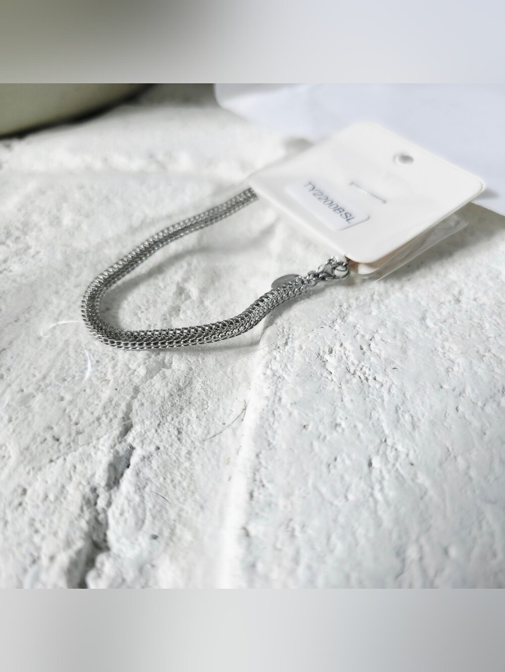 Silver Mesh Chain Bracelet for Women – Stainless Steel Link Bracelet